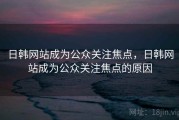 日韩网站成为公众关注焦点，日韩网站成为公众关注焦点的原因