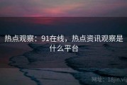 热点观察：91在线，热点资讯观察是什么平台