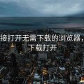 9.1直接打开无需下载的浏览器，不用下载打开