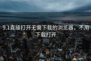9.1直接打开无需下载的浏览器，不用下载打开