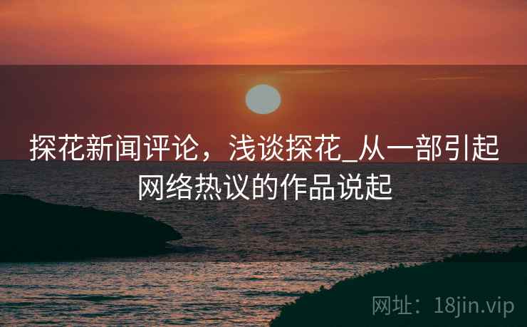 探花新闻评论，浅谈探花_从一部引起网络热议的作品说起