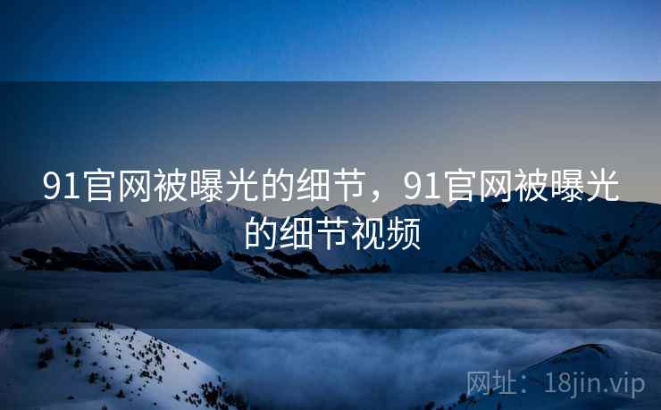 91官网被曝光的细节，91官网被曝光的细节视频