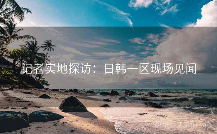 记者实地探访：日韩一区现场见闻
